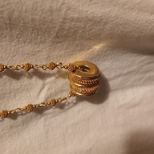 Reduced! Gold tone deco necklace